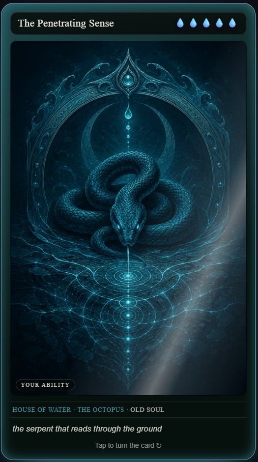 LuckifyMe Serpent intuitive ability card